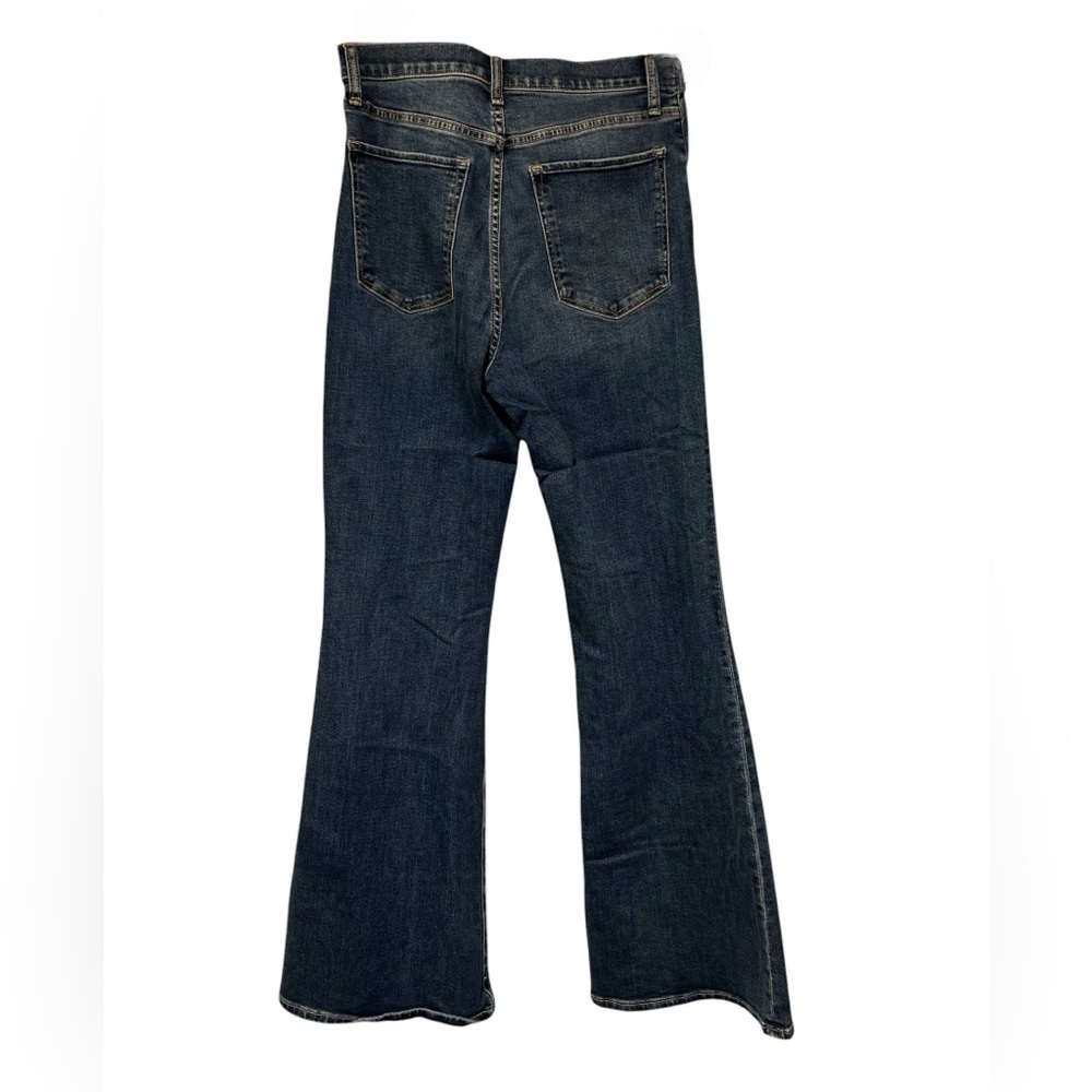 Abercrombie & Fitch Blue Denim Size 30 Ultra High Rise Flare Wide Leg Jeans - Picture 2 of 3